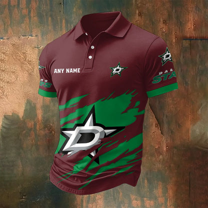 LIMITED EDITION - NEW CUSTOMIZED NHL15 DLS DALLAS STARS POLO SHIRT