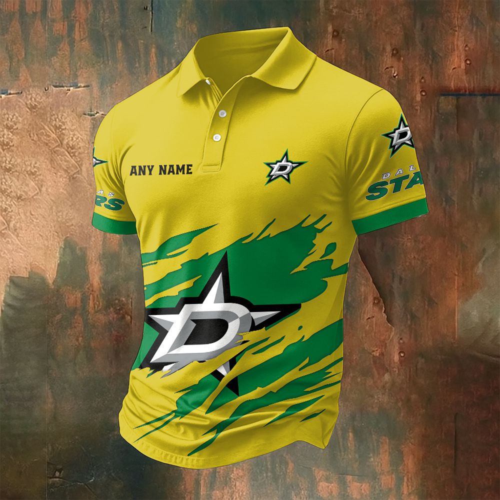 LIMITED EDITION - NEW CUSTOMIZED NHL15 DLS DALLAS STARS POLO SHIRT
