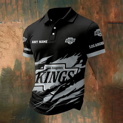 LIMITED EDITION - NEW CUSTOMIZED NHL16 LAK LOS ANGELES KINGS POLO SHIRT
