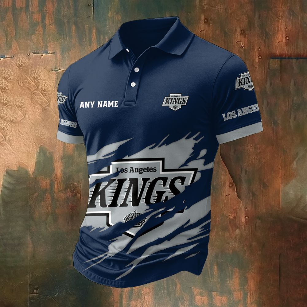 LIMITED EDITION - NEW CUSTOMIZED NHL16 LAK LOS ANGELES KINGS POLO SHIRT