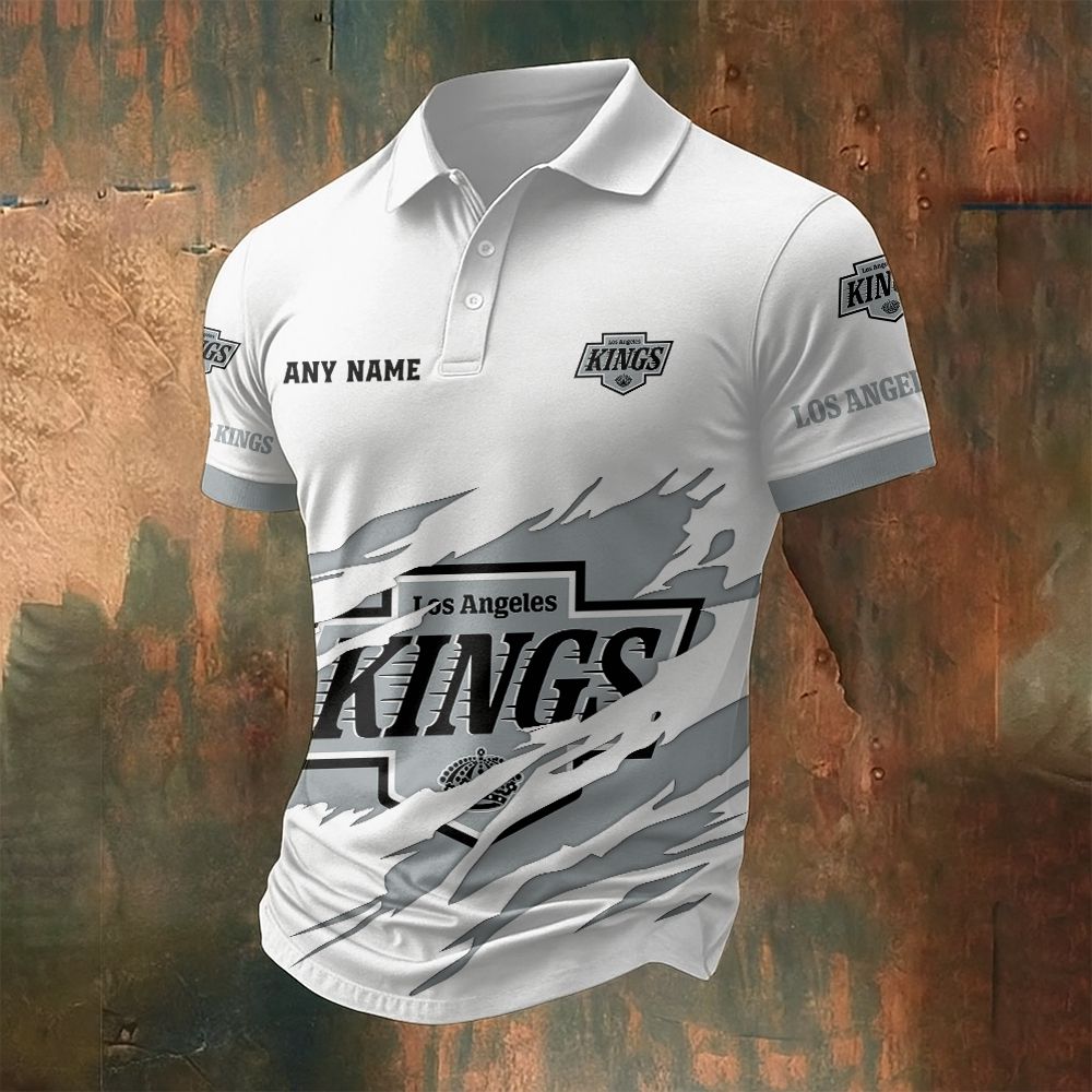 LIMITED EDITION - NEW CUSTOMIZED NHL16 LAK LOS ANGELES KINGS POLO SHIRT