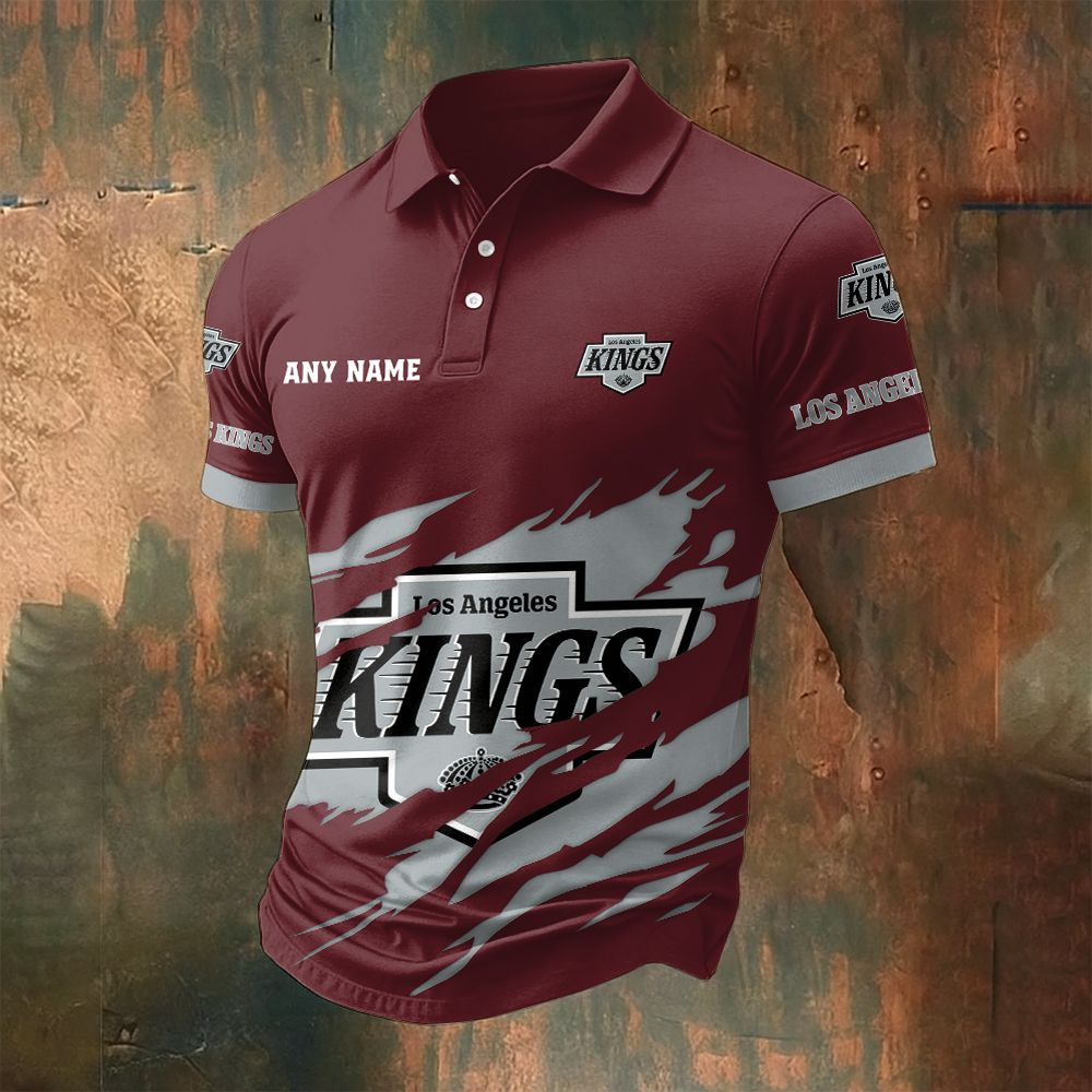 LIMITED EDITION - NEW CUSTOMIZED NHL16 LAK LOS ANGELES KINGS POLO SHIRT