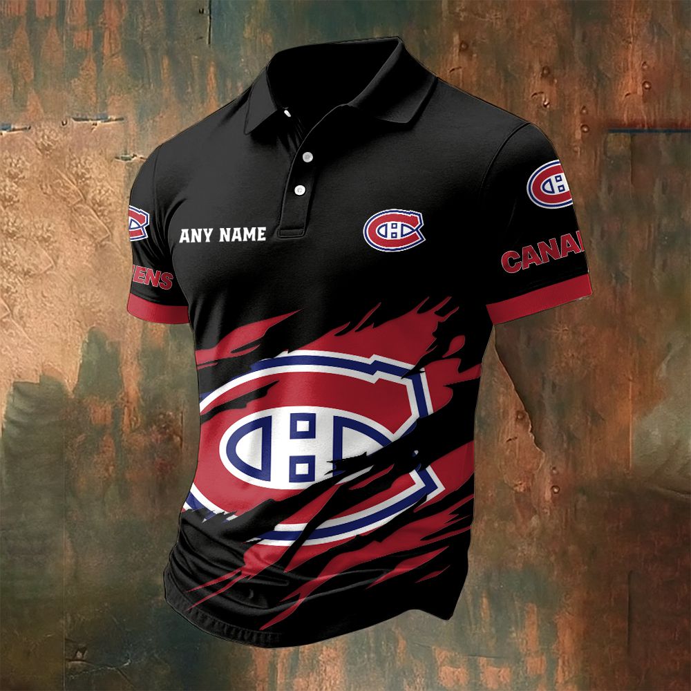 LIMITED EDITION - NEW CUSTOMIZED NHL11 MCD MONTREAL CANADIENS POLO SHIRT