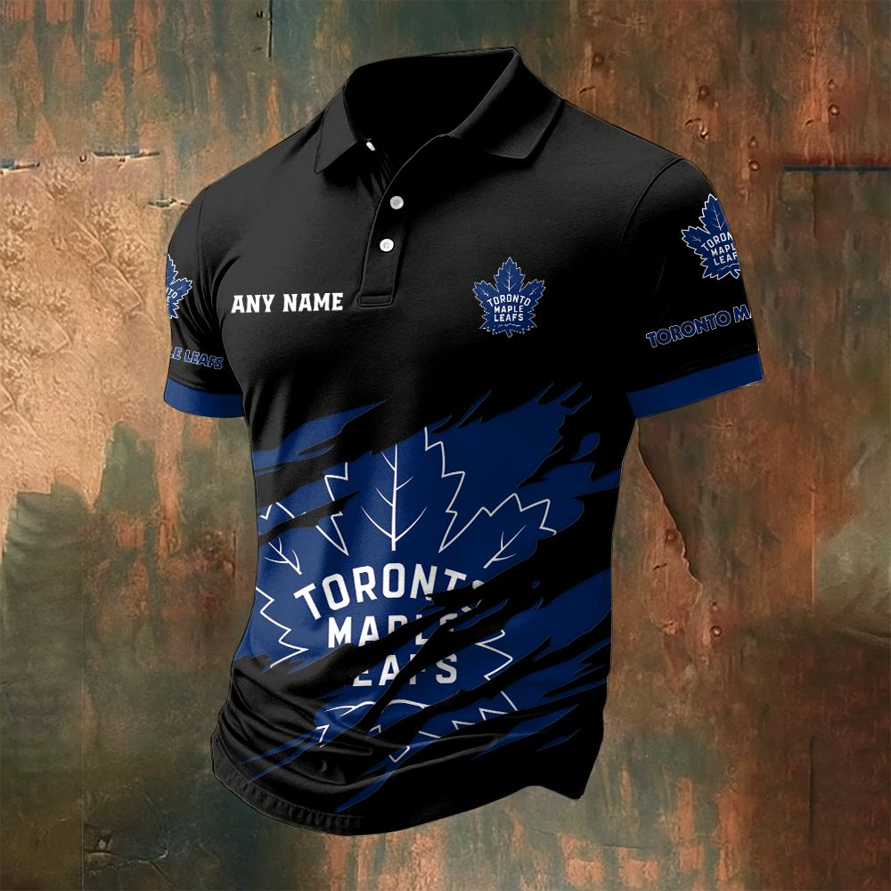 LIMITED EDITION - NEW CUSTOMIZED NHL23 TML TORONTO MAPLE LEAFS POLO SHIRT