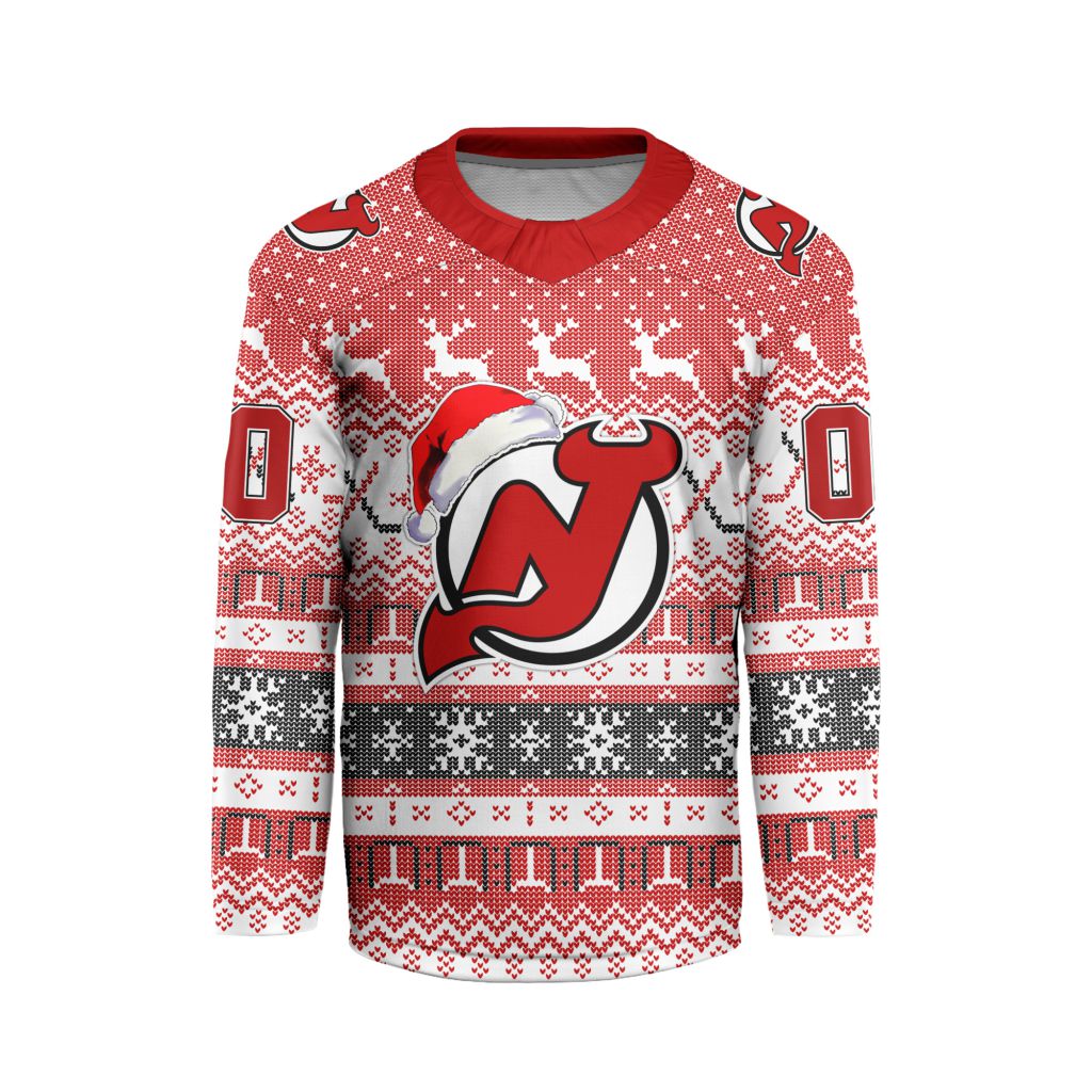 LIMITED EDITION - NEW CUSTOMIZED NHL06 NJD NEW JERSEY DEVILS LONG SLEEVED T-SHIRT