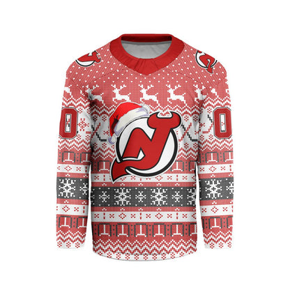 LIMITED EDITION - NEW CUSTOMIZED NHL06 NJD NEW JERSEY DEVILS LONG SLEEVED T-SHIRT