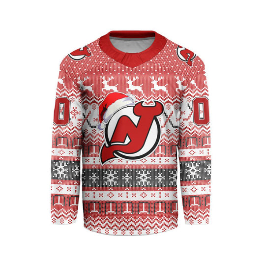 LIMITED EDITION - NEW CUSTOMIZED NHL06 NJD NEW JERSEY DEVILS LONG SLEEVED T-SHIRT