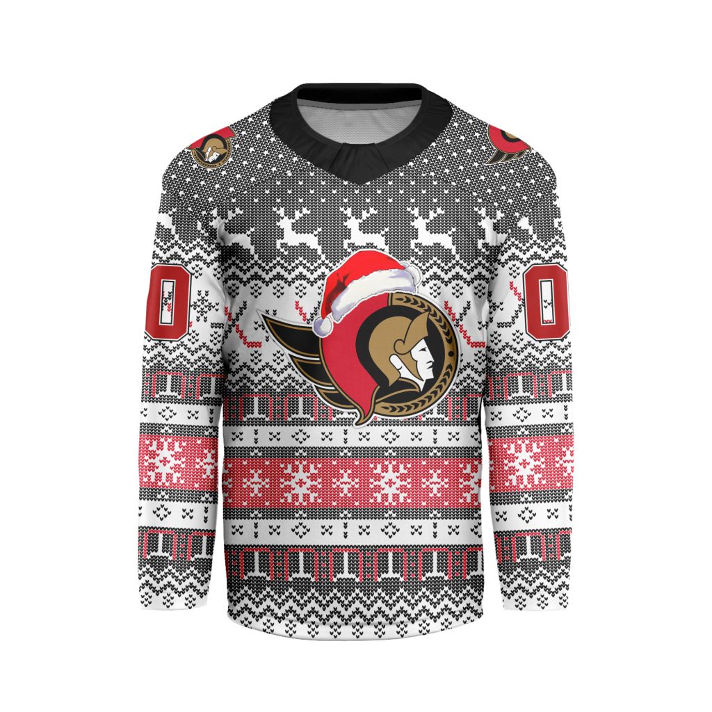 LIMITED EDITION - NEW CUSTOMIZEDNHL29 OSN OTTAWA SENATORS LONG SLEEVED T-SHIRT
