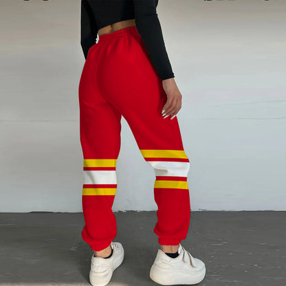 LIMITED EDITION - NEW CUSTOMIZED NHL17 CGF CALGARY FLAMES COMBO HOODIE & LONGPANTS