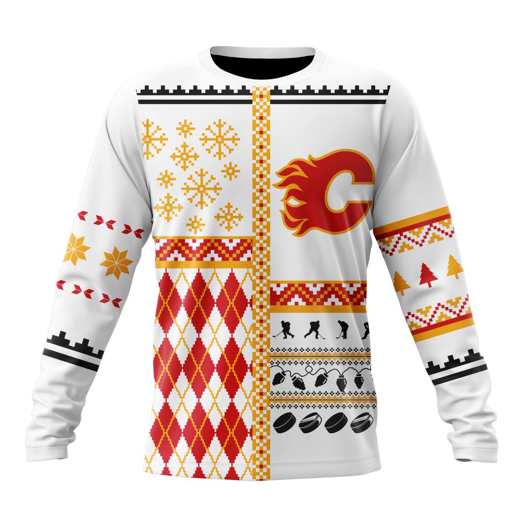 LIMITED EDITION - NEW CUSTOMIZED NHL17 CGF CALGARY FLAMES UNISEX T-SHIRT, POLO, HOODIE & JACKETS