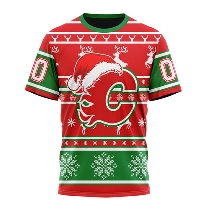 LIMITED EDITION - NEW CUSTOMIZED NHL17 CGF CALGARY FLAMES UNISEX T-SHIRT, POLO, HOODIE & JACKETS
