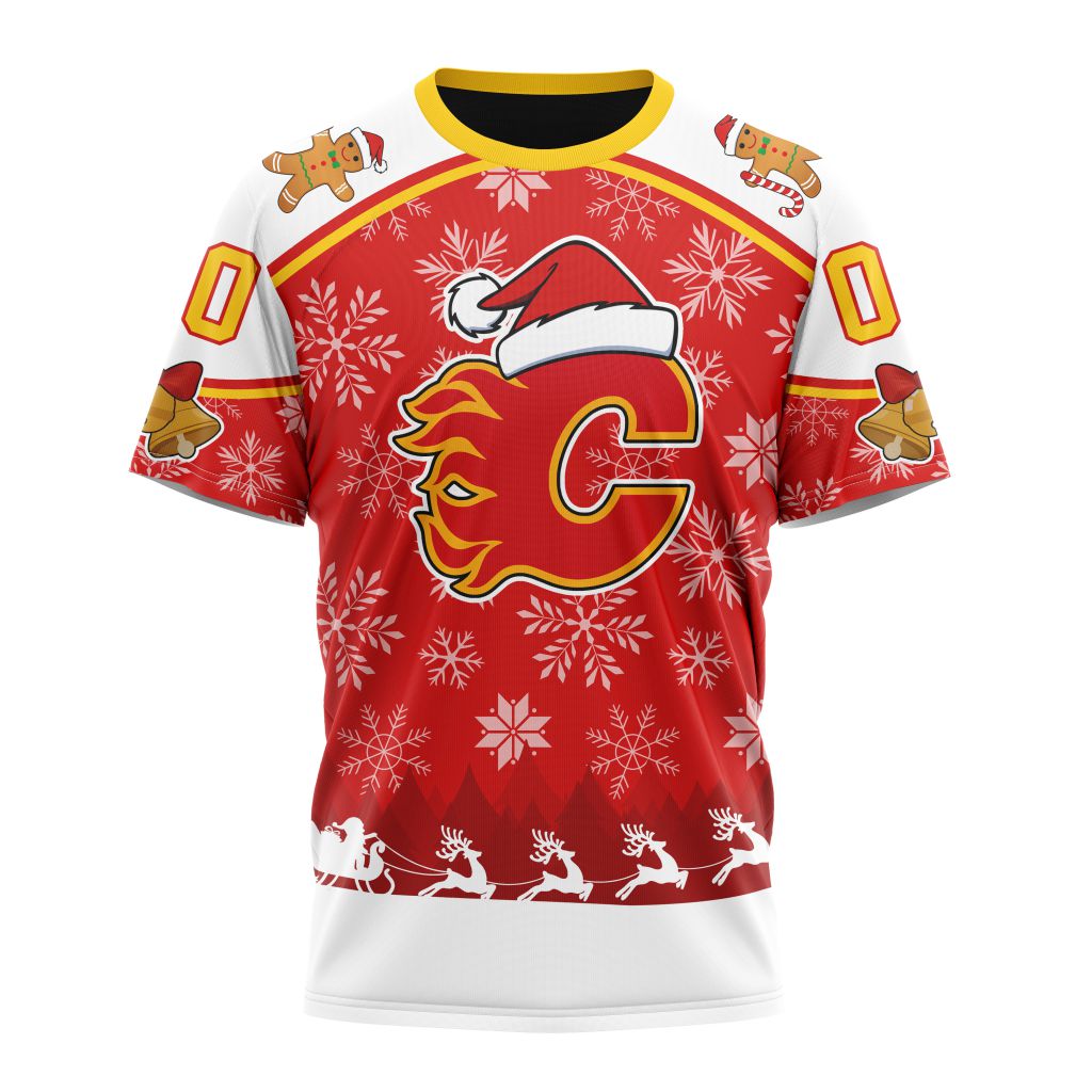 LIMITED EDITION - NEW CUSTOMIZED NHL17 CGF CALGARY FLAMES UNISEX T-SHIRT, POLO, HOODIE & JACKETS