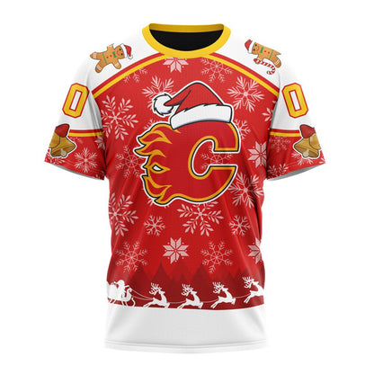 LIMITED EDITION - NEW CUSTOMIZED NHL17 CGF CALGARY FLAMES UNISEX T-SHIRT, POLO, HOODIE & JACKETS