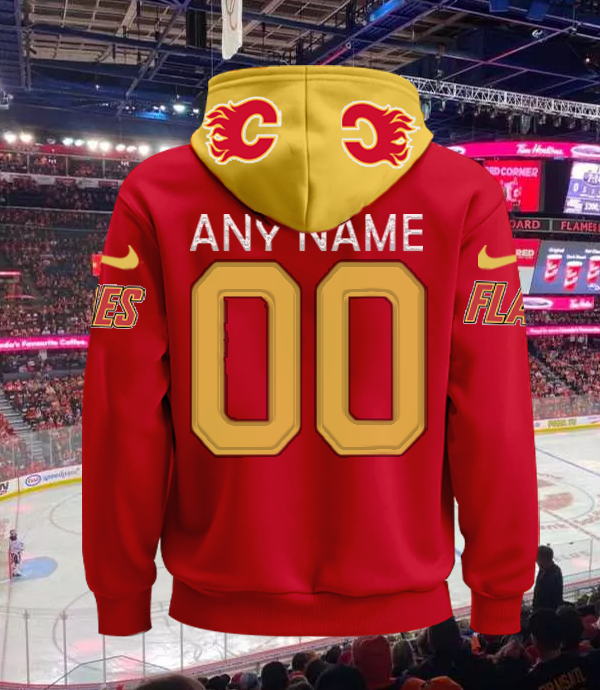 LIMITED EDITION - NEW CUSTOMIZED NHL17 CGF CALGARY FLAMES UNISEX T-SHIRT, POLO, HOODIE & JACKETS