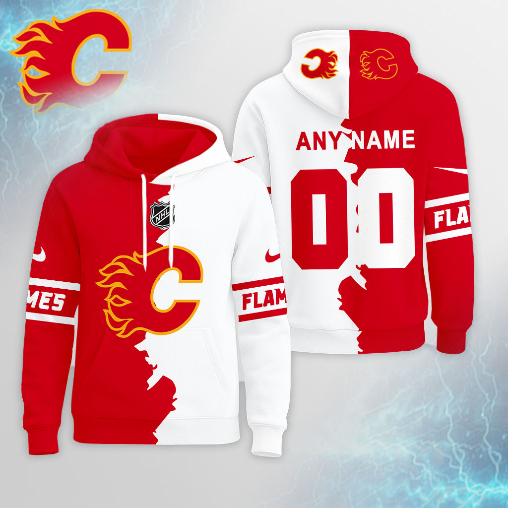 LIMITED EDITION - NEW CUSTOMIZED NHL17 CGF CALGARY FLAMES UNISEX T-SHIRT, POLO, HOODIE & JACKETS