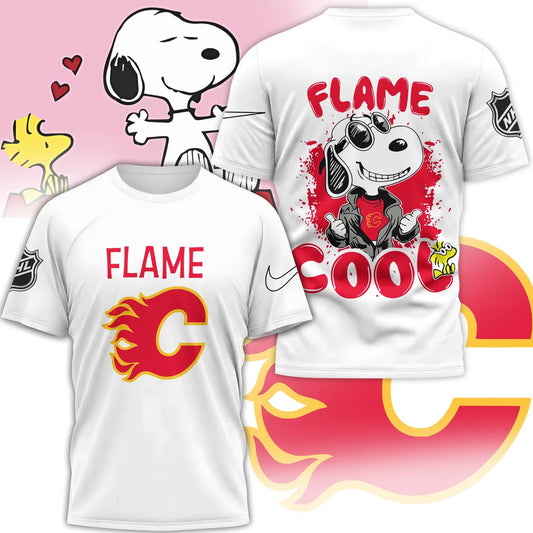 LIMITED EDITION - NEW CUSTOMIZED NHL17 CGF CALGARY FLAMES X SNOOPY T-SHIRT, SWEATSHIRT, HOODIE & ZIP HOODIE