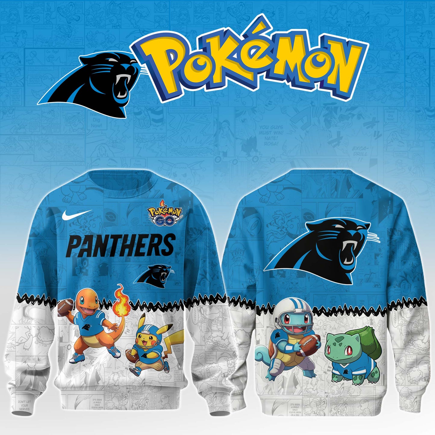 LIMITED EDITION - NEW CUSTOMIZED NFL23 CLP CAROLINA PANTHERS UNISEX T-SHIRT, SWEATSHIRT & HOODIE