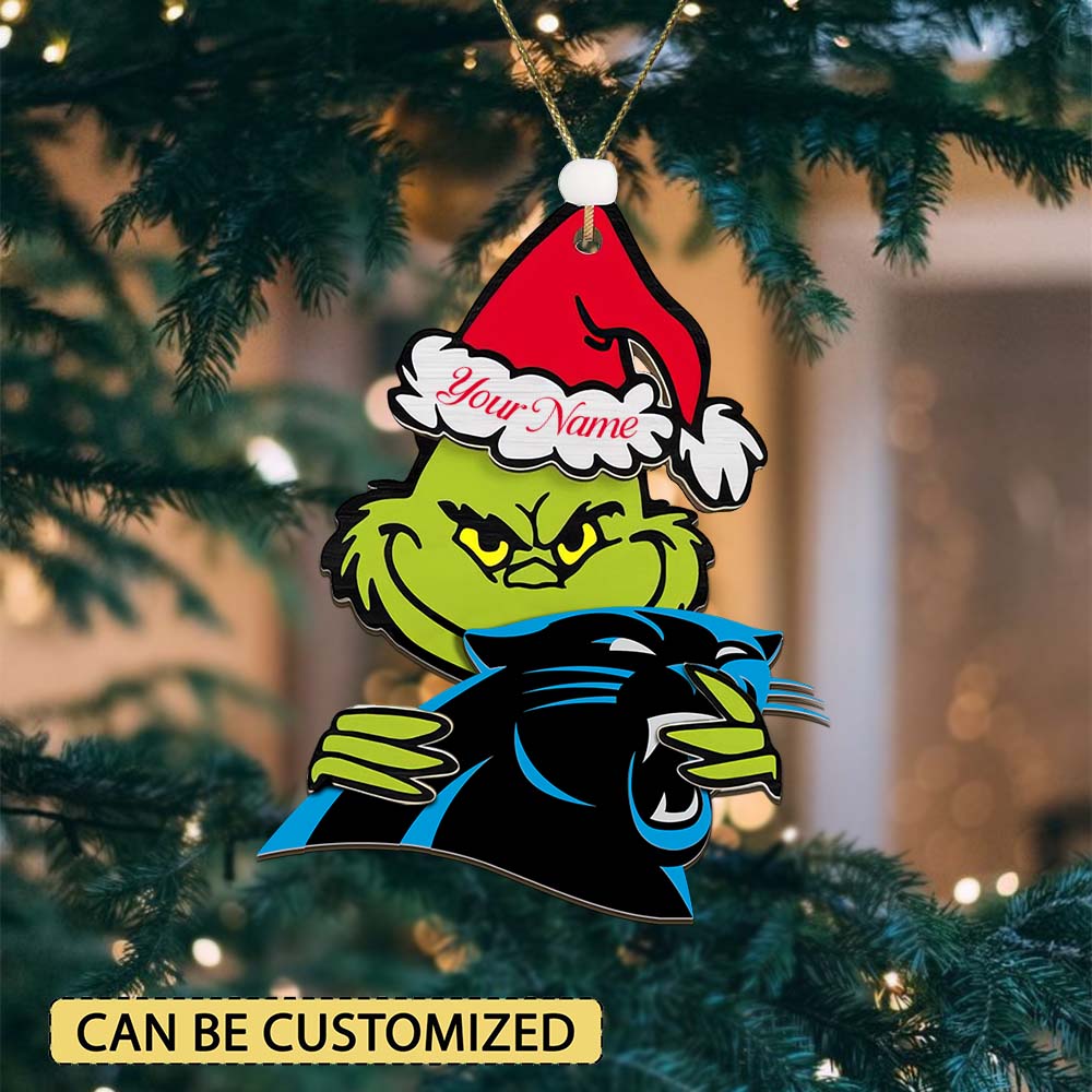 LIMITED EDITION - NEW CUSTOMIZED NFL23 CLP CAROLINA PANTHERS ACRYLIC ORNAMENT