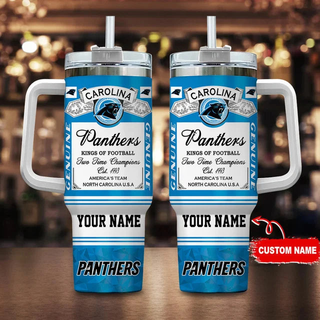 LIMITED EDITION - NEW CUSTOMIZED NFL23 CLP CAROLINA PANTHERS TUMBLER CUP