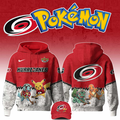 LIMITED EDITION - NEW CUSTOMIZED NHL07 CLH CAROLINA HURRICANES X POKÉMON T-SHIRT, SWEATSHIRT, HOODIE & ZIP HOODIE