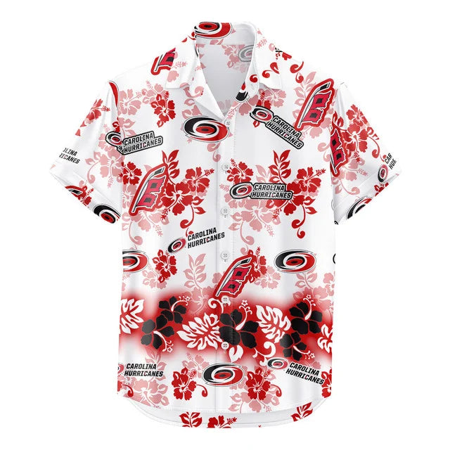 LIMITED EDITION - NEW CUSTOMIZED NHL07 CLH CAROLINA HURRICANES UNISEX HAWAIIAN SHIRT & SHORTS SET