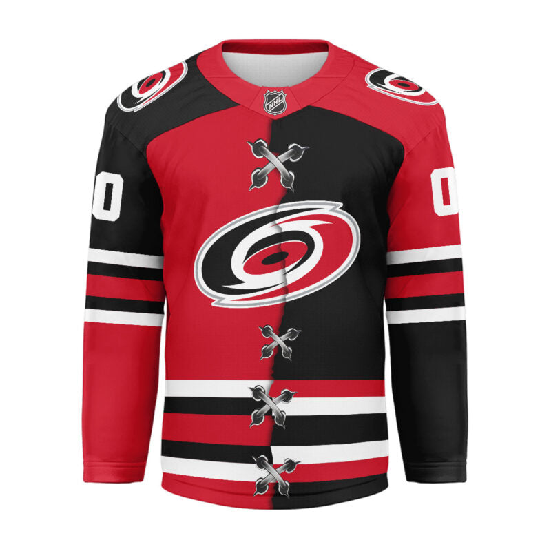 [SUPER SALE] NEW CUSTOMIZED NHL07 CLH CAROLINA HURRICANES UNISEX HOCKEY JERSEY