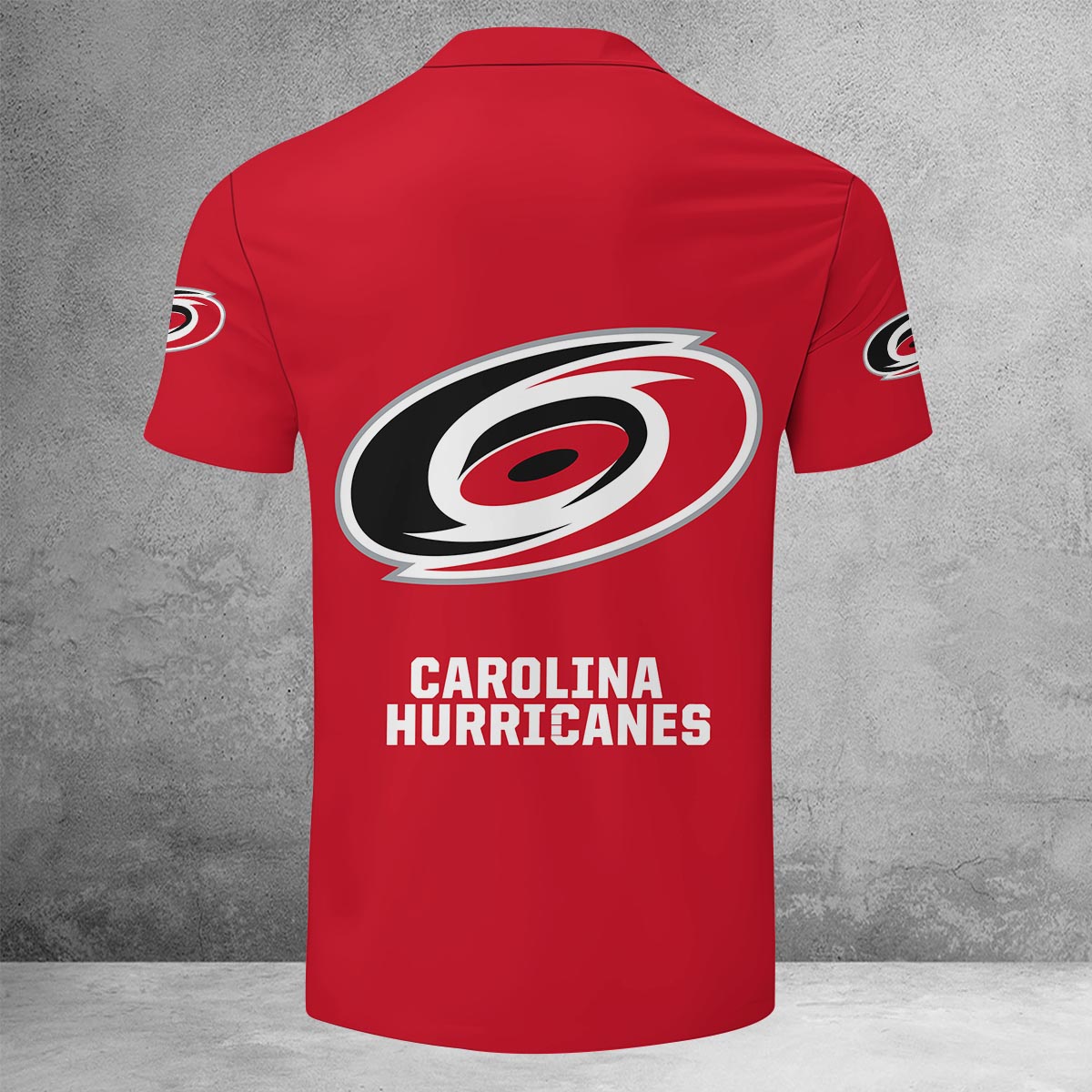 LIMITED EDITION - NEW CUSTOMIZED NHL07 CLH CAROLINA HURRICANES ZIP POLO SHIRT