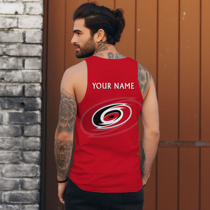 LIMITED EDITION - NEW CUSTOMIZED NHL07 CLH CAROLINA HURRICANES UNISEX TANK TOP