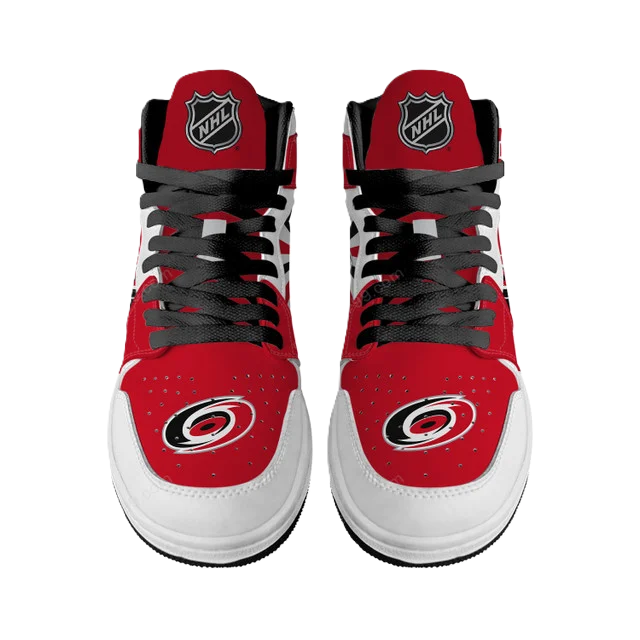 LIMITED EDITION - NEW CUSTOMIZED NHL07 CR HURRICANES AIR JORDAN SNEAKERS