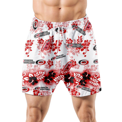 LIMITED EDITION - NEW CUSTOMIZED NHL07 CLH CAROLINA HURRICANES UNISEX HAWAIIAN SHIRT & SHORTS SET