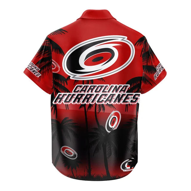 LIMITED EDITION - NEW CUSTOMIZED NHL07 CLH CAROLINA HURRICANES UNISEX HAWAIIAN SHIRT & SHORTS SET