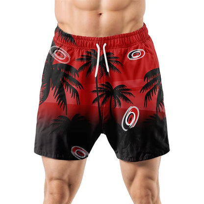 LIMITED EDITION - NEW CUSTOMIZED NHL07 CLH CAROLINA HURRICANES UNISEX HAWAIIAN SHIRT & SHORTS SET