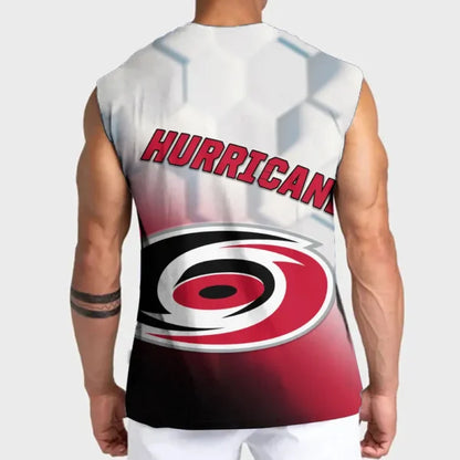 LIMITED EDITION - NEW CUSTOMIZED NHL07 CLH CAROLINA HURRICANES TANK TOP & GYM SHIRT