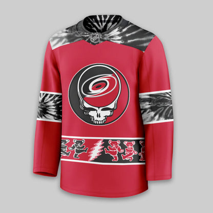 [SUPER SALE] NEW CUSTOMIZED NHL07 CLH CAROLINA HURRICANES UNISEX HOCKEY JERSEY