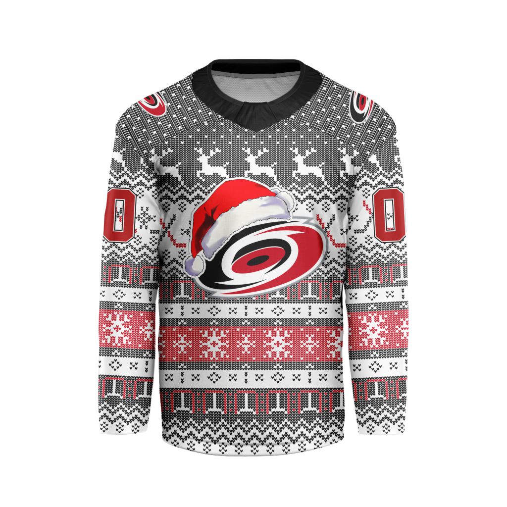 LIMITED EDITION - NEW CUSTOMIZED NHL07 CLH CAROLINA HURRICANES LONG SLEEVED T-SHIRT