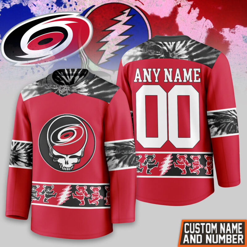 [SUPER SALE] NEW CUSTOMIZED NHL07 CLH CAROLINA HURRICANES UNISEX HOCKEY JERSEY
