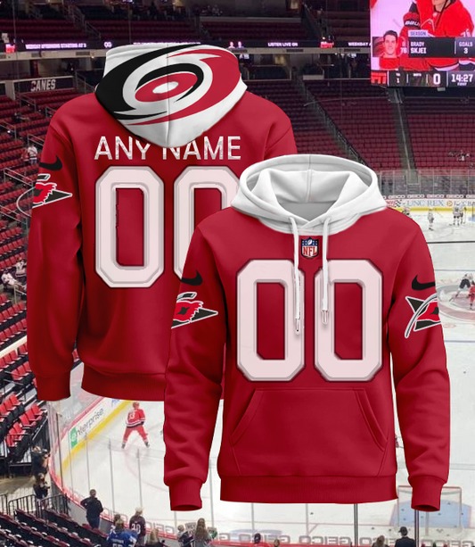 LIMITED EDITION - NEW CUSTOMIZED NHL07 CLH CAROLINA HURRICANES UNISEX T-SHIRT, POLO, HOODIE & JACKETS