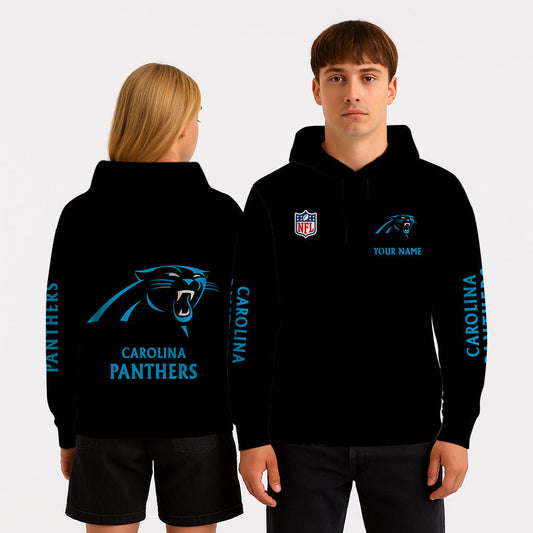 LIMITED EDITION - NEW CUSTOMIZED NFL23 CLP CAROLINA PANTHERS UNISEX HOODIE