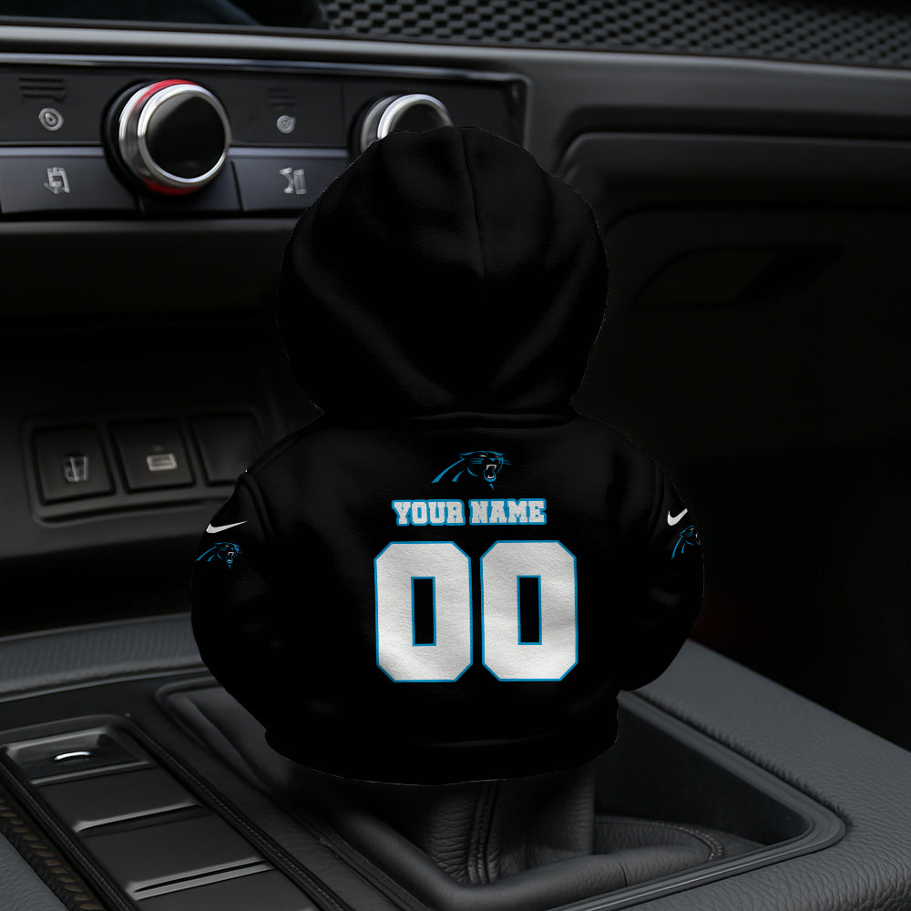 LIMITED EDITION - NEW CUSTOMIZED NFL23 CLP CAROLINA PANTHERS AUTOMOTIVE HOODIE SHIFT KNOB COVER