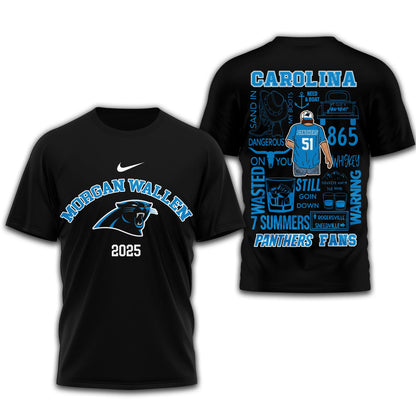 LIMITED EDITION - NEW CUSTOMIZED NFL23 CLP CAROLINA PANTHERS T-SHIRT | MULTIPLE COLORS AVAILABLE