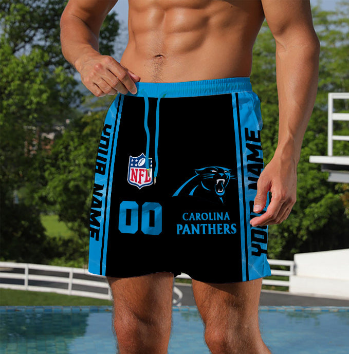 LIMITED EDITION - NEW CUSTOMIZED NFL23 CLP CAROLINA PANTHERS UNISEX SHORT PANTS