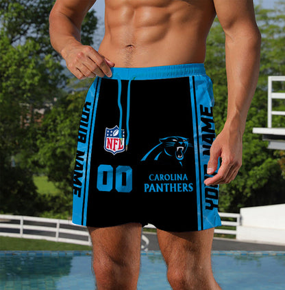 LIMITED EDITION - NEW CUSTOMIZED NFL23 CLP CAROLINA PANTHERS UNISEX SHORT PANTS