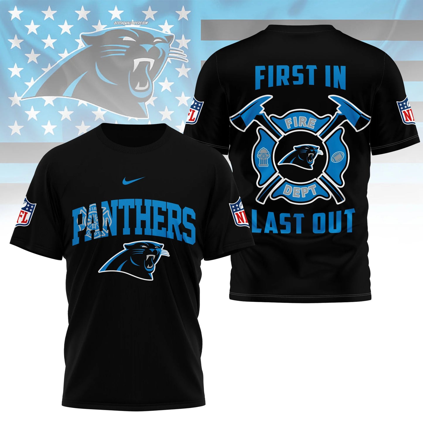 LIMITED EDITION - NEW CUSTOMIZED NFL23 CLP CAROLINA PANTHERS T-SHIRT | MULTIPLE COLORS AVAILABLE