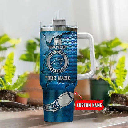 LIMITED EDITION - NEW CUSTOMIZED NFL23 CLP CAROLINA PANTHERS TUMBLER CUP