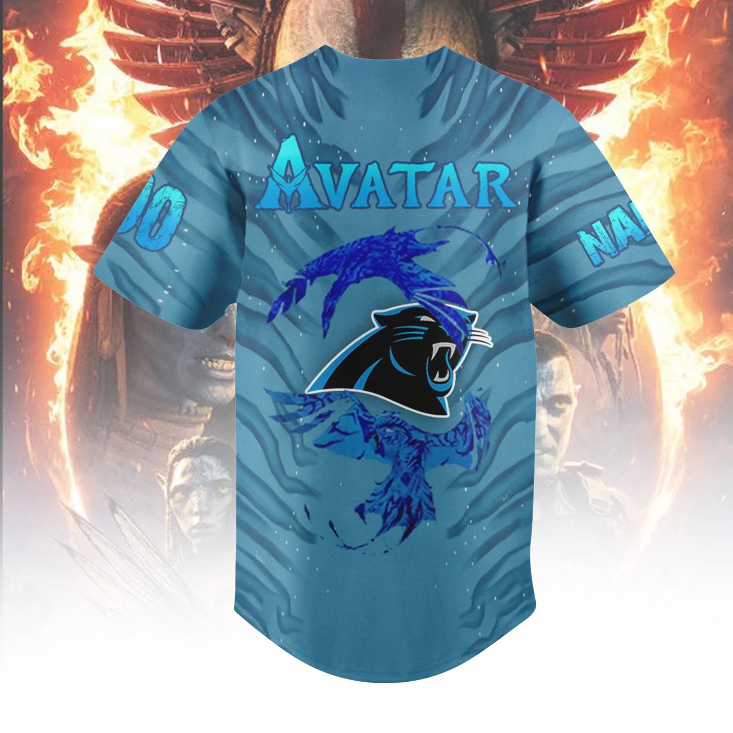 LIMITED EDITION - NEW CUSTOMIZED NFL23 CLP CAROLINA PANTHERS BASEBALL JERSEY