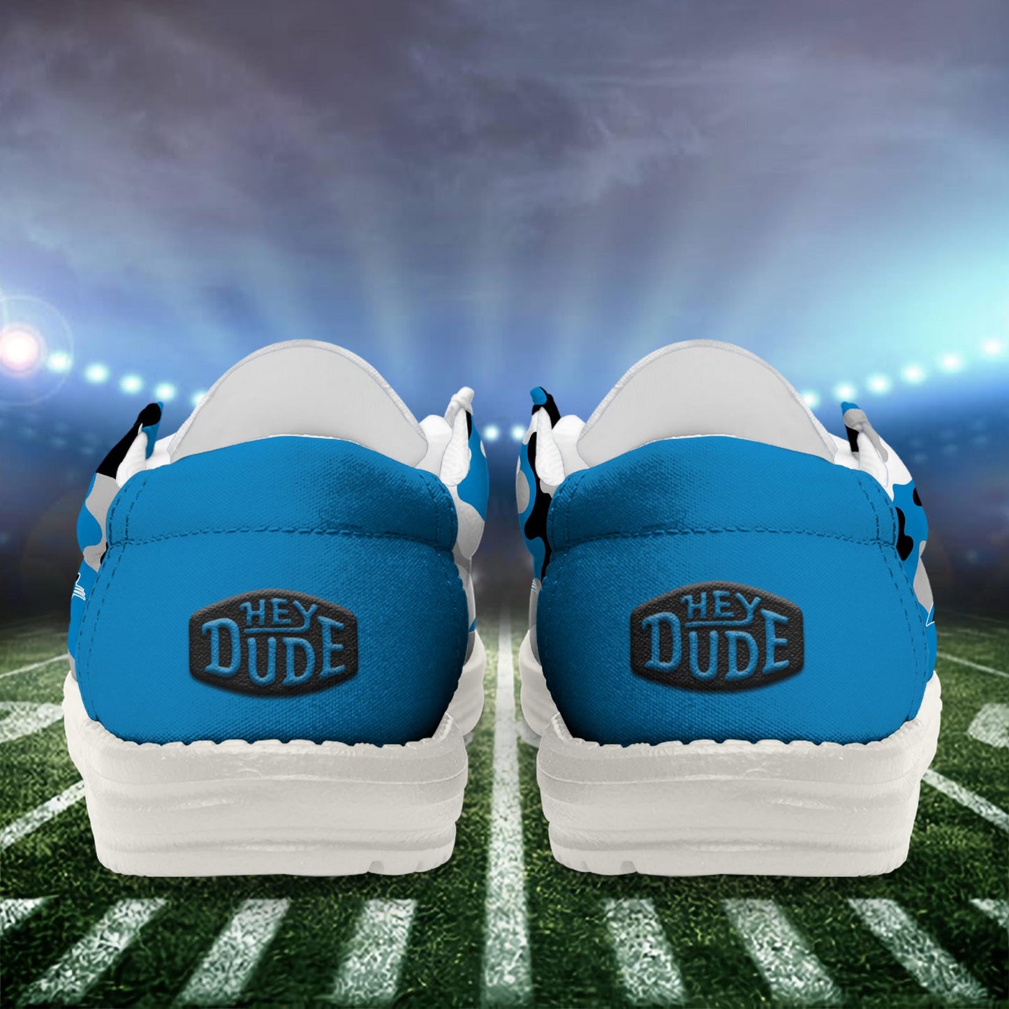 LIMITED EDITION - NEW CUSTOMIZED NFL23 CLP CAROLINA PANTHERS LOAFER SHOES