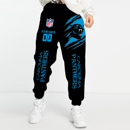 LIMITED EDITION - NEW PREMIUM NFL23 CLP CAROLINA PANTHERS UNISEX LONG PANTS