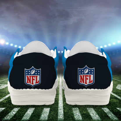 LIMITED EDITION - NEW CUSTOMIZED NFL23 CLP CAROLINA PANTHERS LOAFER SHOES