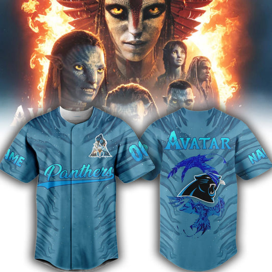 LIMITED EDITION - NEW CUSTOMIZED NFL23 CLP CAROLINA PANTHERS BASEBALL JERSEY