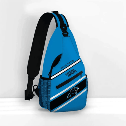 LIMITED EDITION - NEW CUSTOMIZED NFL23 CLP CAROLINA PANTHERS SLING BAG
